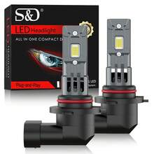 S&D 原装 D1S D3S LED 汽车大灯灯泡 D2S D4S D8S H7 H11 9005 HB3 9006 HB4 Canbus 汽车灯即插即用 55W 汽车配件 12V 6500K