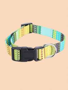 可调节波西米亚风格宠物项圈，适用于猫和狗 - 黃色 - 查看 10