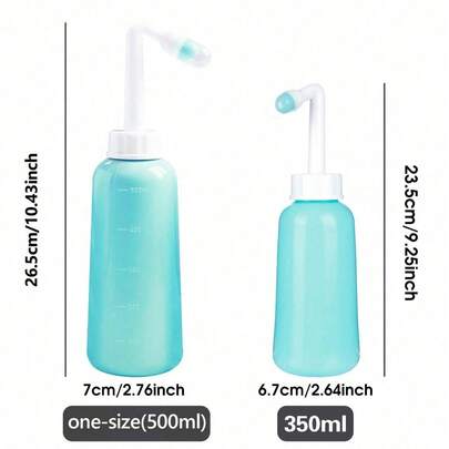 1个便携式旅行冲洗器，350毫升/500毫升手持式冲洗喷头，适用于女性私处卫生，浴室配件，浴室工具