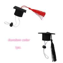 1 Peça Mini Boné de Formatura, Chapéu Decorativo para Cachorro, Gato, Coelho, Esquilo, Boné de Feltro com Borla da Temporada de Formatura, Cor Aleatória