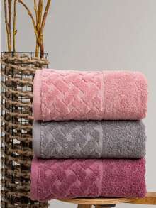 6-częściowy zestaw ręczników tkanych premium – 100% bawełny – duży, ciężki i ultramiękki – ręczniki do rąk, twarzy i głowy – 50 x 90 cm – łącznie 1200 g – luksusowa jakość spa – wyprodukowano w Turcji - Wielokolorowe - Zobacz 4