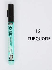 1 支 Pebeo 丙烯马克笔 1.2 毫米涂鸦防水高光笔非水溶性丙烯马克笔和 1 支 Pebeo 水彩马克笔，配有水溶性软头彩色刷，适用于学校用品，返校