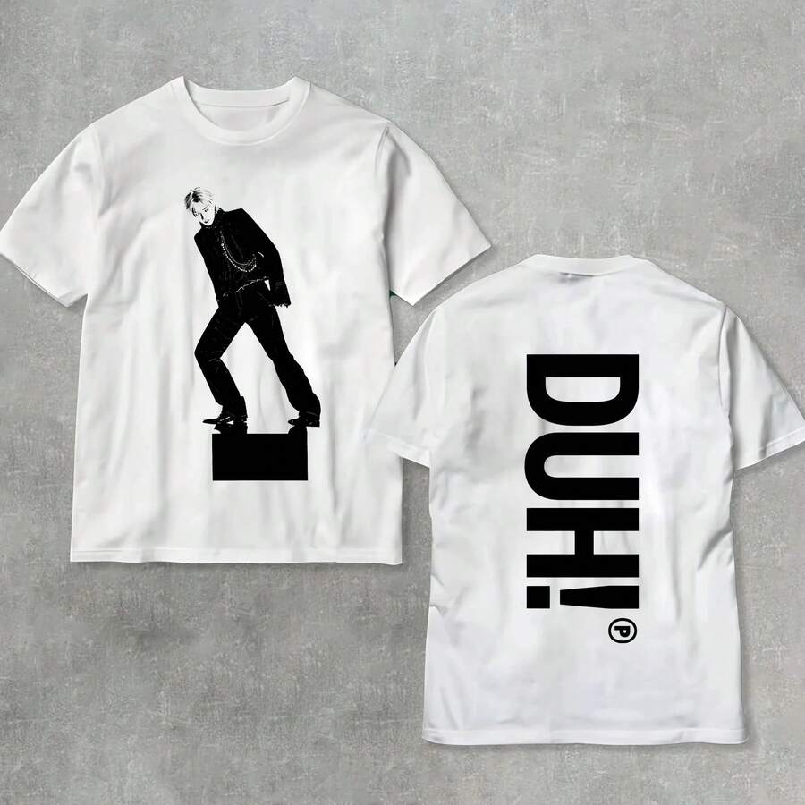 Summer Men P1Harmony 2025 DUH Same T-Shirt Kpop Print Summer Short Sleeve Tee For Fans Men Women Clothing Streetwear T Shirts