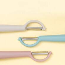 Minimalist Stainless Steel Peeler - Multifunctional Sharp Blade For Easy Fruit And Vegetable Peeling - Multicolor - View 3
