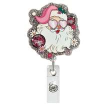 1pc Christmas Fun Badge Scroll, ID Card Name Badge Clip, Christmas Fun Design, Suitable For Doctors, Nurses, Office Workers, Gatherings, Essential Items For Returning To School, Christmas Badges Home Decor Christmas Decorations Room Decor