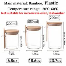 1pc Plastic Food Container With Lid And Spoon, Portable And Reusable Overnight Oats Jars For Picnic, Meal Prep Containers, For Overnight Oats, Pudding, Yogurt And Salad, Kitchen Organizers And Storage, Kitchen Accessories