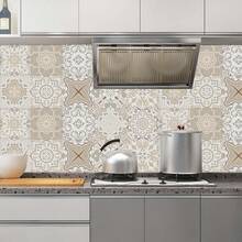 20 Stücke Mandala Muster Küchenrückwand Aufkleber, PVC wasserfeste Wandaufkleber, 30 x 30 cm, geeignet für Küche, Balkon, Spüle, Badezimmer und Esszimmer Dekoration