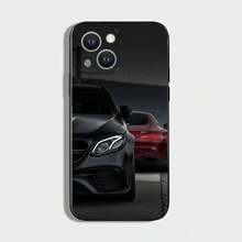 Funda de teléfono Car M-Mercedes-Benz-Back compatible con 16,15,14,13,12,11 Plus, Pro Max, XS, X, XR, SE, Mini, 8, 7, cubierta de silicona suave negra, funda compatible con funda 17 Pro Max, funda 17 Pro, funda 17, funda 16, funda 16 Pro Max, funda 15 - Z3 - Ver 6