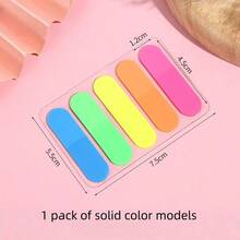 3/1pc Vintage European Style Cute Cartoon Head PET Sticky Notes, Suitable For Student Messages, Office Marking, Teachers, Reusable, Back To School Essential