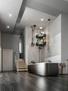 1pc Multifunctional Wall Mounted Bathroom Storage Rack, Shampoo And Cosmetics Storage Rack, No Power Supply Required Bathroom Corner Shower Rack, No Drilling Adhesive Required Bathroom Storage Rack, Wall Mounted Shampoo Storage Rack Bathroom Accessories Bathroom Tools - Multicolor - View 11