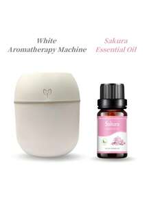 两件套（香薰机+精油），220毫升USB便携式笑脸香薰加湿器喷雾器，10毫升多香精油，适用于家庭、酒店、浴室除臭、香氛、空气清新，持久留香 - 彩色 - 查看 36