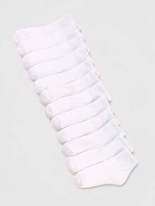 6/12/24 زوج من جوارب قصيرة بيضاء للأطفال، جوارب متوسطة الطول، جوارب رياضية، جوارب أطفال، مناسبة للحياة اليومية/الارتداء، قابلة للتنفس، مريحة، ناعمة، جوارب أطفال بدون كعب، جوارب رقبة مستديرة، مناسبة للأطفال من سن 1-16 سنة للارتداء - متعدد الألوان - مشاهدة 4