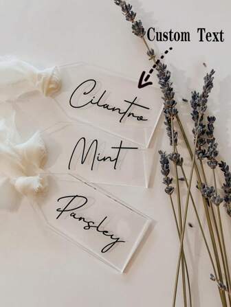 Frosted Acrylic Wedding Place Cards - Elegant Personalized Place Cards, Suitable For Receptions, Bridal Showers, Table Decor, Custom Name Tags