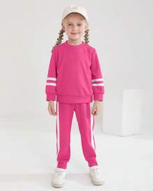 Toddler Girl Clothes Fall Winter Outfits Long Sleeved Pullover Sweatshirt + Sweatpants Pcs Casual Sweatsuits Sets