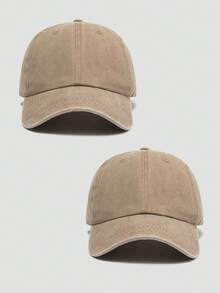 1pc Unisex Plain Vintage Distressed Baseball Cap Sun Hat Trucker Hat, Suitable For Daily Outings, Hiking, Vacation