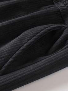 2条装加大码男士灯芯绒直筒裤，休闲纯色长裤，百搭，适合春秋冬季穿着