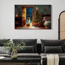 1pc Warmth Of Christmas Eve, Impressionist Cozy Style, For Bedroom, Living Room, Hallway, Kitchen, Bathroom, Cafe, Office, No Frame Home Decor Christmas Decorations Room Decor