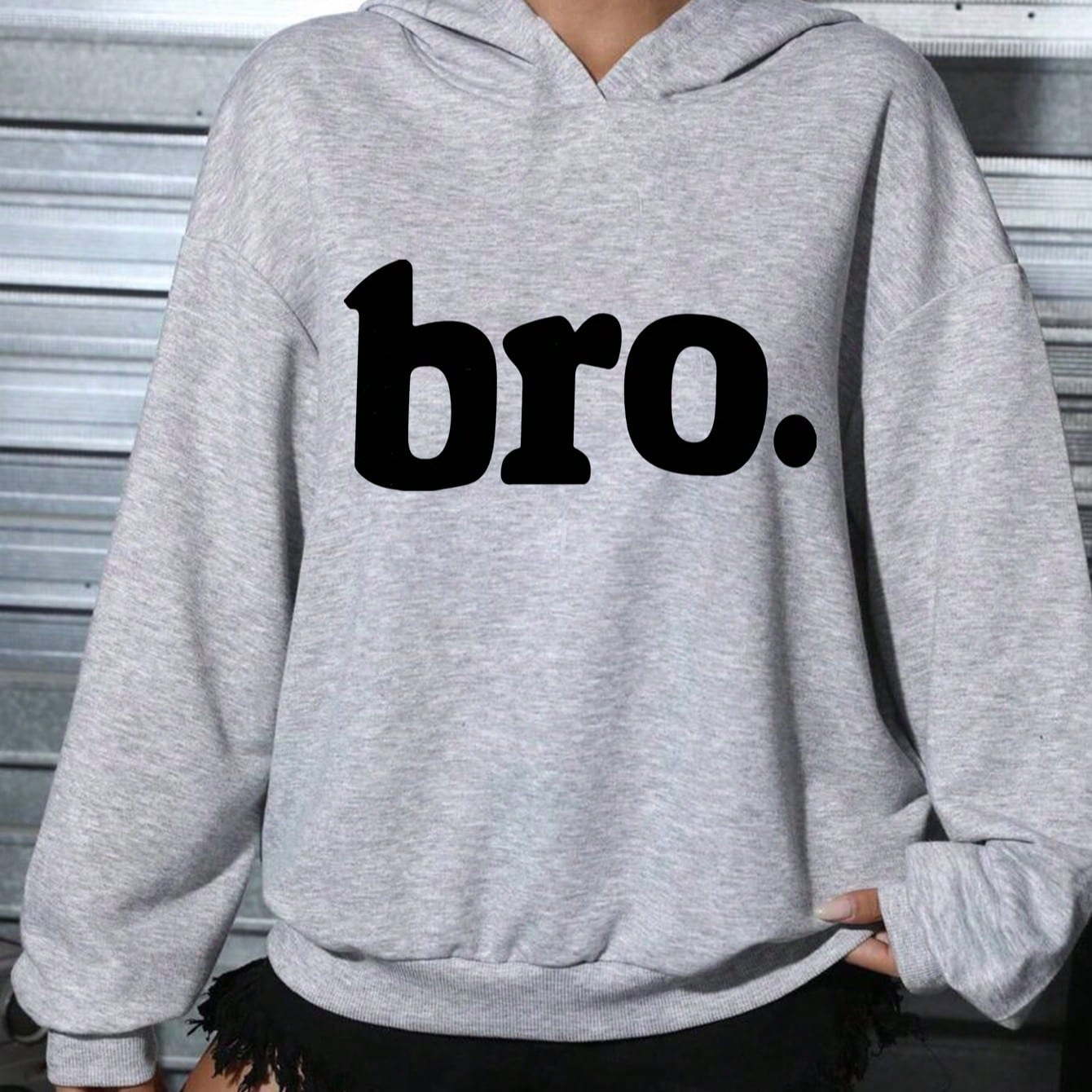 Sudadera con estampado de letras de estilo casual para adolescentes, adecuada para primavera y otoño, apta para compras, escuela, reuniones, viajes y