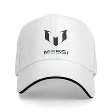 Custom Black Messis 10 Football Soccer Baseball Cap Hip Hop  Wo's Adjustable Dad Hat Spring - 白色 - 查看 1
