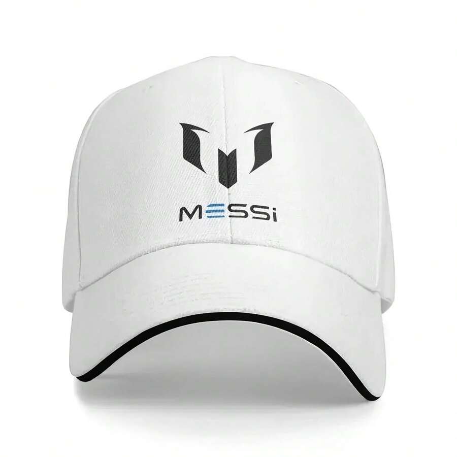 Custom Black Messis 10 Football Soccer Baseball Cap Hip Hop  Wo's Adjustable Dad Hat Spring - 白色 - 查看 1
