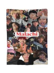 Malachi Barton Flannel Blanket For Girls And Boys, Anime Gift Cover Blanket, Comfortable Plush Flannel Fleece Printed Blanket, Double Blanket, Lightweight Plush, Suitable For Bed Decoration 50x40inch