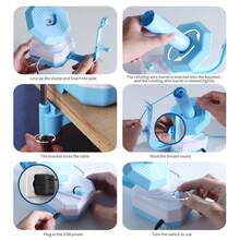 Electric Yarn Ball Winder With USB Port - Perfect For Knitting Projects And Sewing Supplies - Blue - View 10