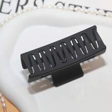 1 件女士 8 厘米哑光糖果色发夹休闲爪夹发夹发夹发夹发夹发夹接发夹，黑色发饰秋冬度假装女士