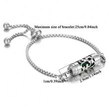 Stainless Steel Aromatherapy Bracelet Diffuser Jewelry Adjustable Chain Hollow Out Flower Perfume Aroma Diffuser Bracelet For Men Women Couple Locket Bracelets - Silver - View 5