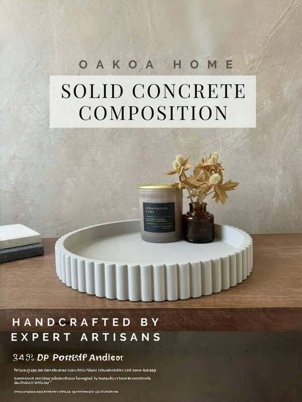 Okrągła dekoracyjna taca na stolik kawowy - Okrągła taca z litego drewna, dekoracyjna taca do domu - dekoracja stolika kawowego - dekoracyjne tace stołowe - taca na środek stołu dla kobiet, organizer do przechowywania, podróż, święta, niezbędny jesienny wystrój, jesień, Halloween