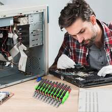 10-Slot Pliers Cutters Rack ABS Spanner Storage Holder Tool Organizer Fit 3" - Green - View 5