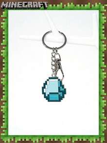 Microsoft 1 件  官方授权钻石钥匙扣背包装饰时尚动漫吊坠装饰适合家人朋友趣味生日派对礼物 - MC-2024N09 - 查看 7