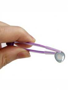 Juego de herramientas para usar lentes de contacto, estuche portátil con herramientas, pinzas de plástico y accesorios para colocar y retirar, mango fácil de agarrar y sin olor, conveniente para poner y quitar los lentes - Multicolor - Ver 3