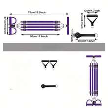 Juego de poleas multifuncional ajustable de 20-100 libras - Adecuado para adelgazamiento abdominal y fortalecimiento del core masculino/femenino | Equipo de ejercicio de Pilates/Yoga/Abdominales/Adecuado para entrenamiento de gimnasio en casa