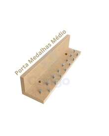 MDF Medal And Trophy Holder Display With 15 Pins – Premium Model – Champion's Wall - Màu nâu  Mocha - Xem 2