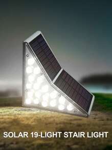 2/4/6 件太阳能 13LED 户外防水创意太阳能楼梯灯、楼梯台阶灯、路径灯、露台甲板、花园、节日装饰、圣诞节