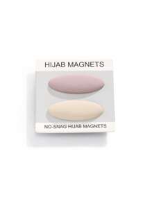 2个纯色锌合金穆斯林头巾磁性搭扣，强力磁铁，椭圆形拇指扣，不脱落橡胶涂层，适合女性日常佩戴，春夏秋冬四季皆宜。 - 橢圓形 - 查看 17