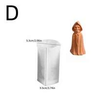 1 Stück Halloween Geister Serie Silikon Form, DIY Geister Braut und Bräutigam Handgemachte Seife, Gips, duftende Kerzen Form, Halloween Dekoration, Handwerksgeschenk Form