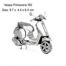 Rompecabezas metálico 3D para ensamblar - Motocicleta, regalo de Navidad