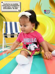 10 Piece Kit For Girls And Young Women Summer Set Sizes S To 16 5 T-Shirts/Blouses + 5 Bermuda Shorts/Shorts Children's Clothing Ready For Delivery - 彩色 - 查看 8