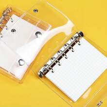 Neuer M5 Dual-Ring-Ordner, M5 Loseblatt-Notizbuch-Hülle mit 5 Ringen, transparente, einfache Loseblatt-Ordner-Ringe, abnehmbare, kratzfeste, weiche Hülle, ohne M5 Loseblatt-Notizbuch-Hülle-Ordner