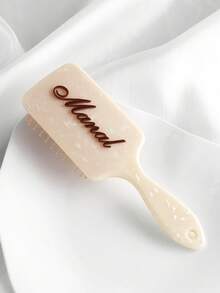 1pc Personalized Name Engraved Anti-Static Hair Comb, Portable Hair Brush, Wedding Gift, Bridesmaid Gift, Customized Name Hair Comb, Unique Gift For Her/Mom, Birthday Gift, Party Favor, Anniversary Present Christmas Beauty Accessories