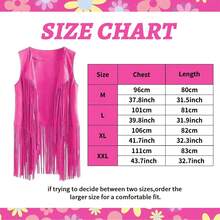 Conjunto de 6 piezas de accesorios y ropa de disfraz hippie para mujer, atuendo de fiesta de los años 60 y 70 para carnaval, fiesta de disfraces y baile de graduación de Halloween