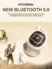 HYUNDAI S13 New Bluetooth Earphones With Beauty Vibration Massage Function, Adjustable Skin-Friendly Material, Semi-In-Ear, Long Battery Life, High-Quality Audio For Music, Gaming, Calls, Wireless Earbuds Compatible With Smartphones & Computers, Gift For Women - Multicolor - View 5