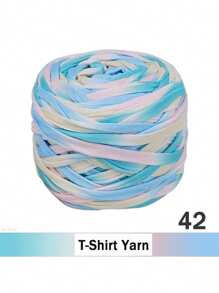 2/1 pieza Hilo de camiseta degradado, grande 300g/unidad - 2cm de ancho, hilo tejido de punto, suave y versátil para manualidades DIY, usado para ganchillo y tejido de bolsos, cojines, muñecas, mantas de almacenamiento, zapatillas, proyectos de ganchillo artesanal, disponible en múltiples colores, hilo multicolor, hilo de poliéster, hilo acrílico, hilo de ganchillo, hilo para manualidades, bolas de hilo vibrante, material de manualidades versátil, accesorios y suministros de tejido