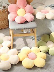 Christmas Decoration 1pc 6-Petal Flower Shaped Cushion/Plush Throw Pillow, 40cm/15.74inch, 9 Colors, Suitable For Halloween, Thanksgiving, Christmas, Mother's Day, New Year, Valentine's Day, Easter, Bedroom, Living Room, Vehicle, Outdoor Holiday Decor