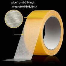 1 Roll Heavy-Duty Fiberglass Adhesive Tape, Waterproof Dual-Sided Mounting Tape For Walls & Glass, Ideal For Fabric, Wood, Metal Surfaces, Transparent, Multi-Purpose Bonding Tape