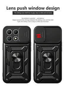 T-Mobile REVVL 7 5G Phone Case With Sliding Camera Lens And Stand - Black - View 8