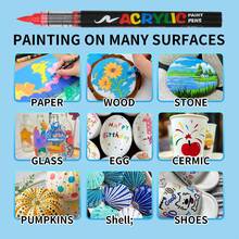 1pc Direct Liquid Soft Tip Acrylic Marker Pen 240 Color Set, Non-Transparent Watercolor Brush Pens For Art Students, DIY Crafts, Calligraphy, Scrapbooking, Handwriting, Card Making, Black Card Paper, Stone Painting, Christmas Decoration, Wood, Plastic, Canvas, Suitable For Students And Office Workers