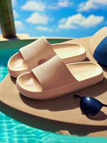 Comfortable Slippers For Women, Summer Outdoor/Indoor House Bathroom Non-Slip Durable Couple Home Slippers, Men Sandals