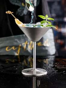 2pcs/Set Stainless Steel Silver Boston Cocktail Drink Stirrer Mixer, Easy To Use Beverage Mixing Cup, Suitable For Home, Restaurant, Bar And Party, Great Gift For Men